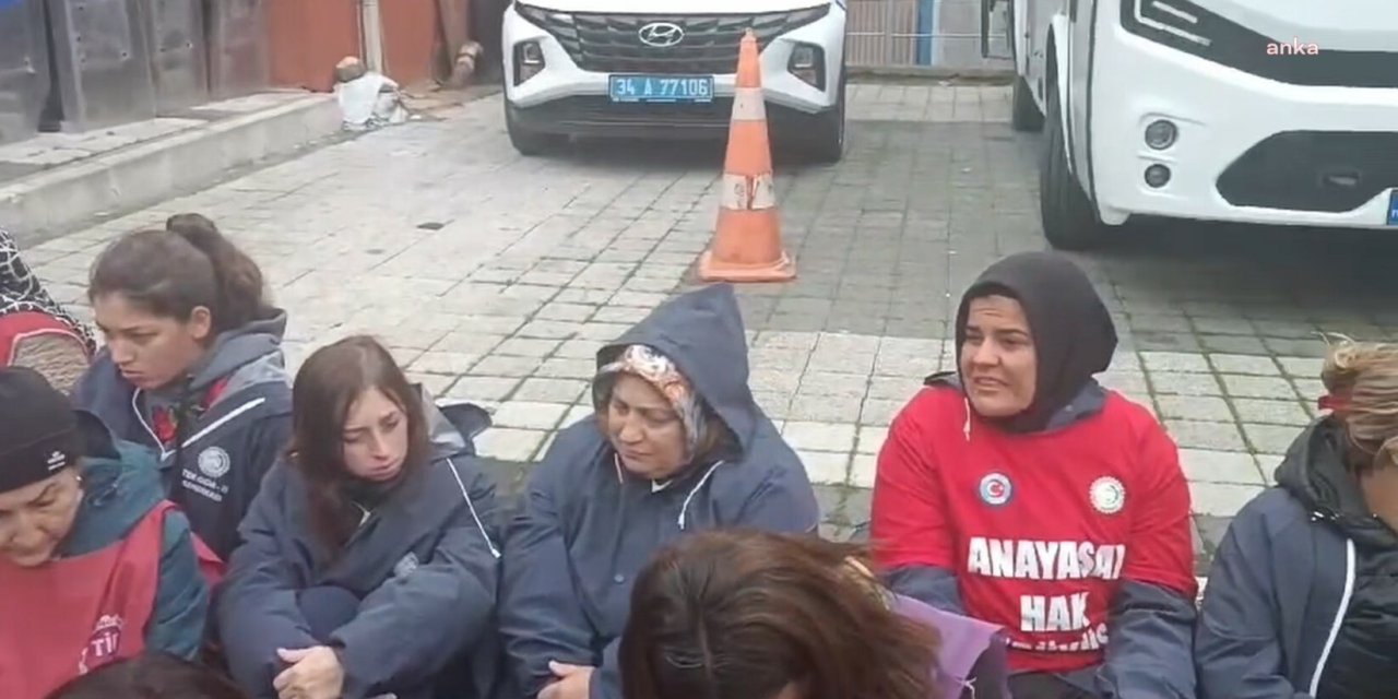 Açlık grevindeki işçilerden biri hastaneye kaldırıldı