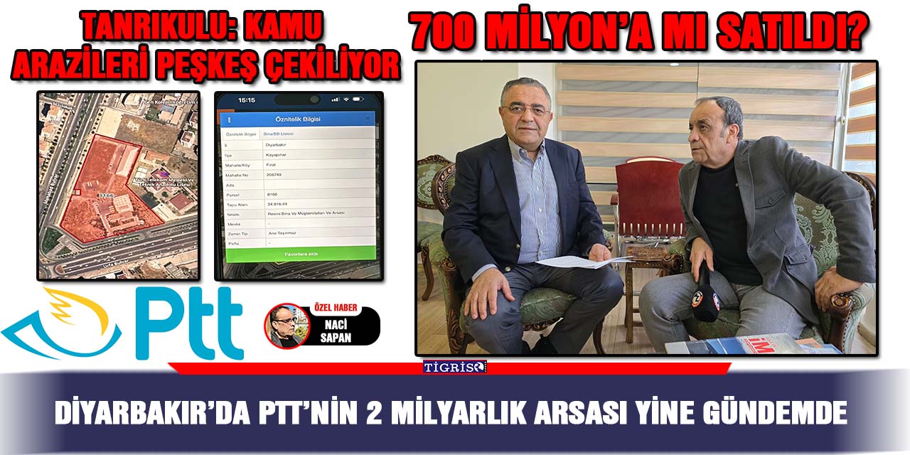 VİDEO - Diyarbakır’da PTT’nin 2 milyarlık arsası yine gündemde
