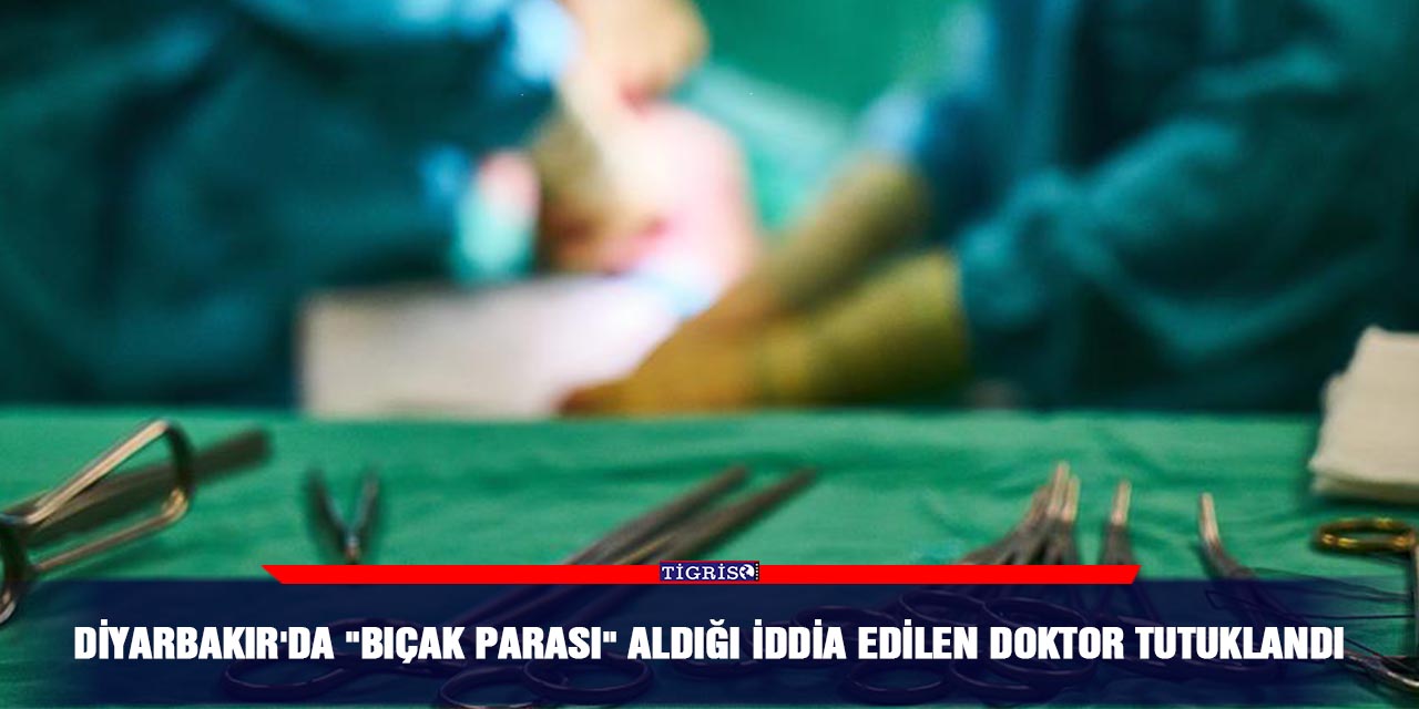 Diyarbakır'da "bıçak parası" aldığı iddia edilen doktor tutuklandı