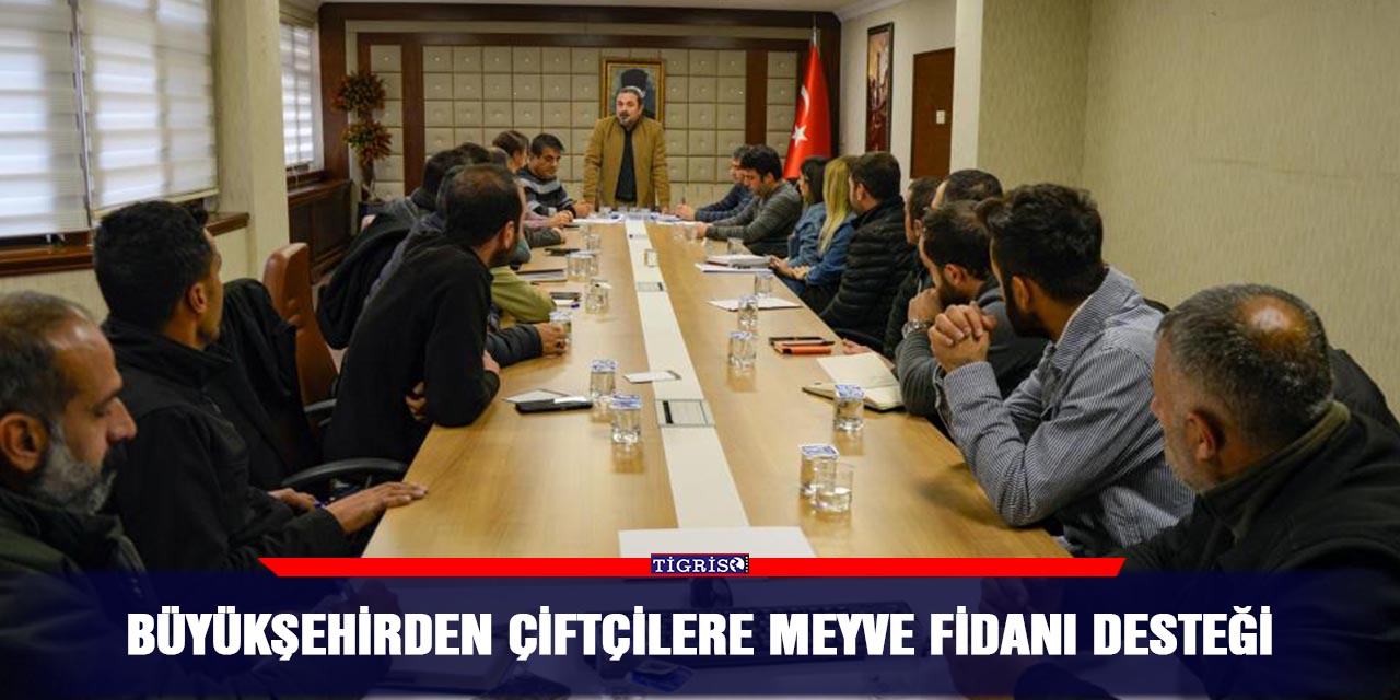 Büyükşehirden çiftçilere meyve fidanı desteği