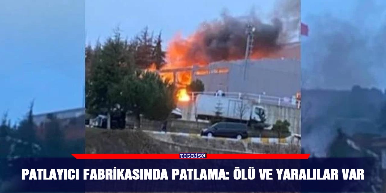Patlayıcı fabrikasında patlama: Ölü ve yaralılar var