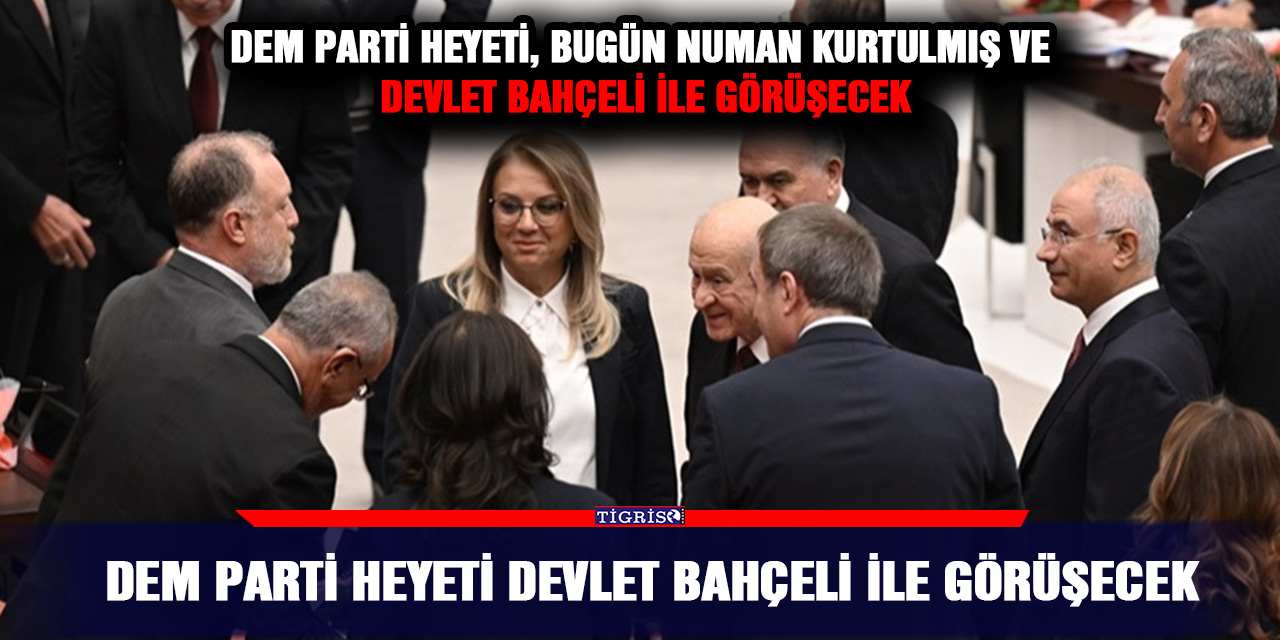 DEM Parti heyeti Devlet Bahçeli ile görüşecek