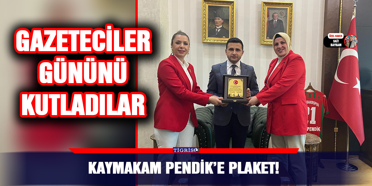 Kaymakam Pendik’e plaket!
