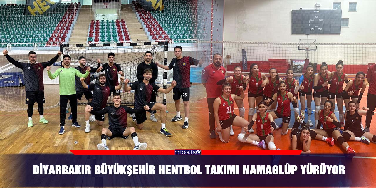 Diyarbakır Büyükşehir hentbol takımı namaglûp yürüyor