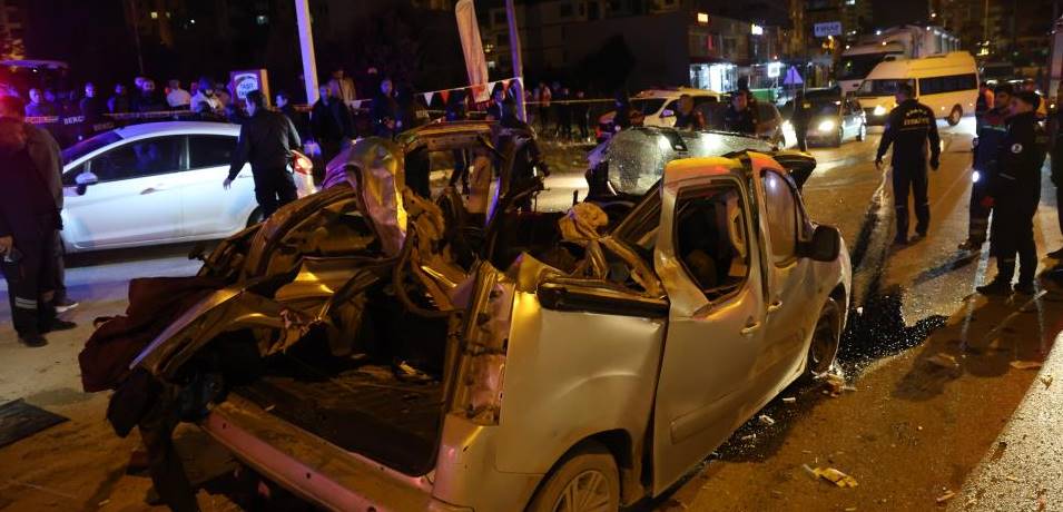 Adana'da feci kaza: 1 ölü, 2 yaralı