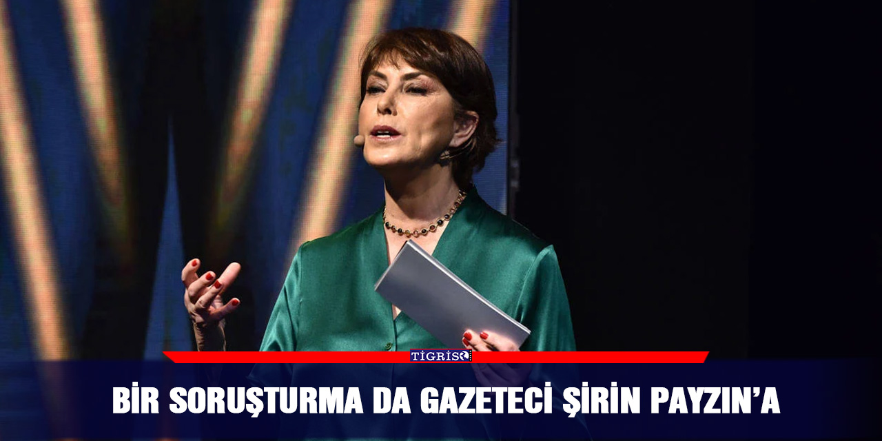 Bir soruşturma da gazeteci Şirin Payzın’a