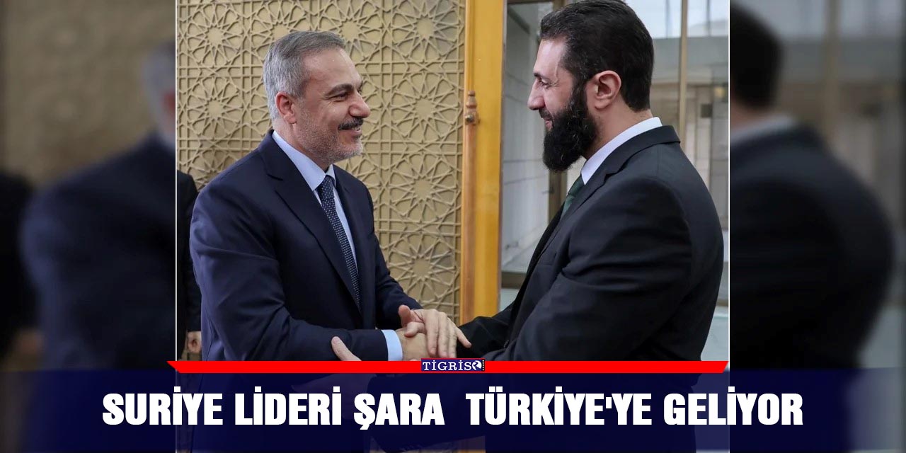 Suriye lideri Şara  Türkiye'ye geliyor
