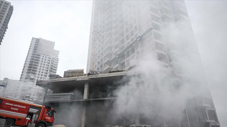 İnşaat alanında yangın