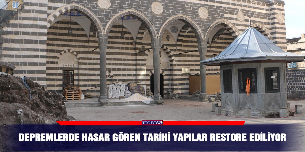 Depremlerde hasar gören tarihi yapılar restore ediliyor