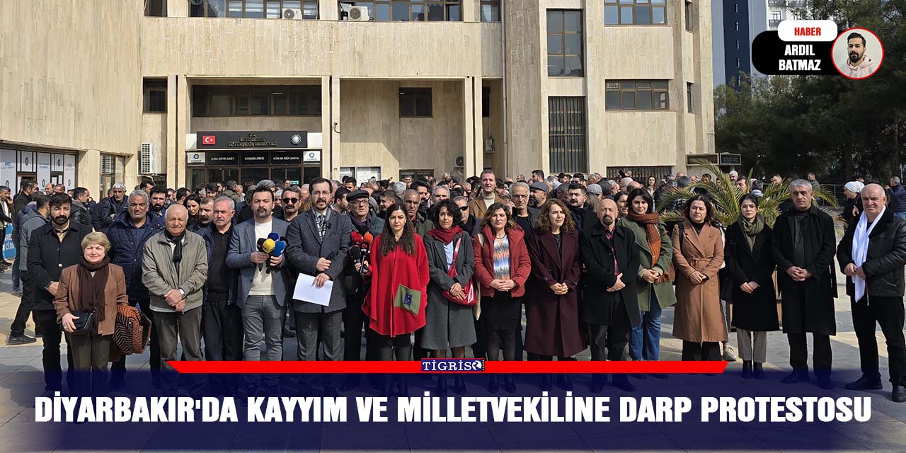 VİDEO - Diyarbakır'da kayyım ve milletvekiline darp protestosu