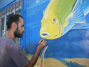 Suriyeli ressam barış günlerinin özlemini renklerde arıyor