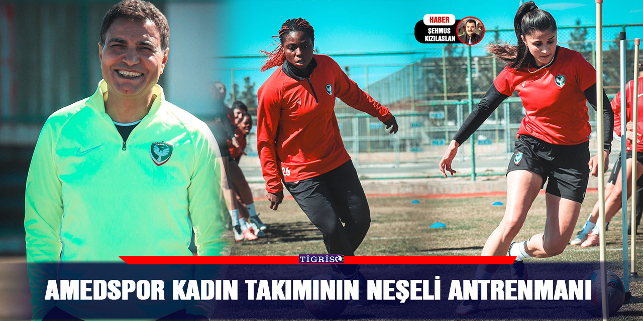 Amedspor kadın takımının neşeli antrenmanı