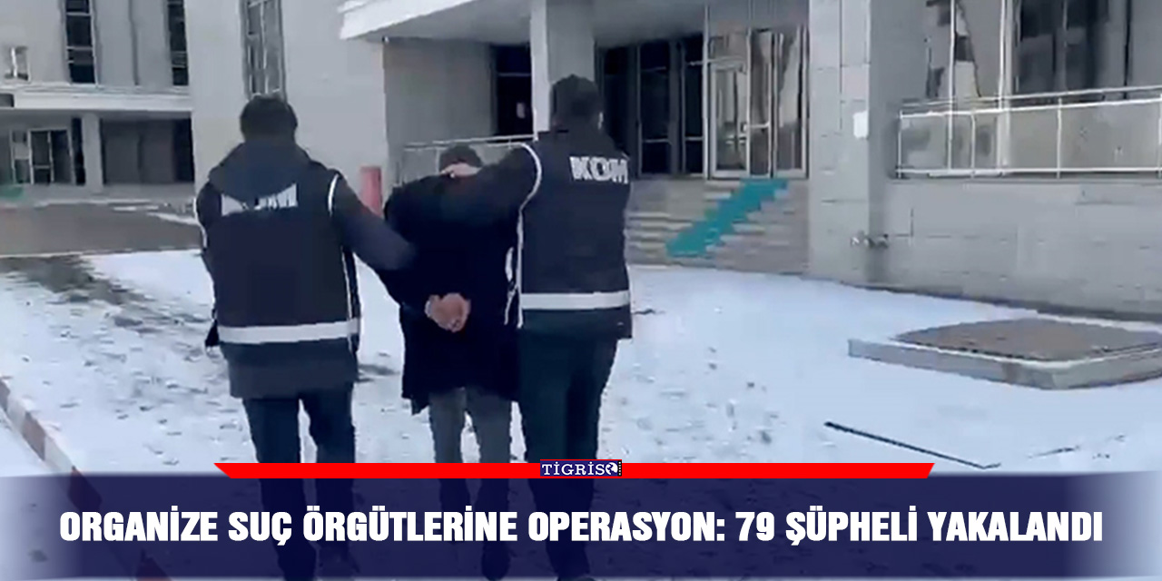 Organize suç örgütlerine operasyon: 79 şüpheli yakalandı