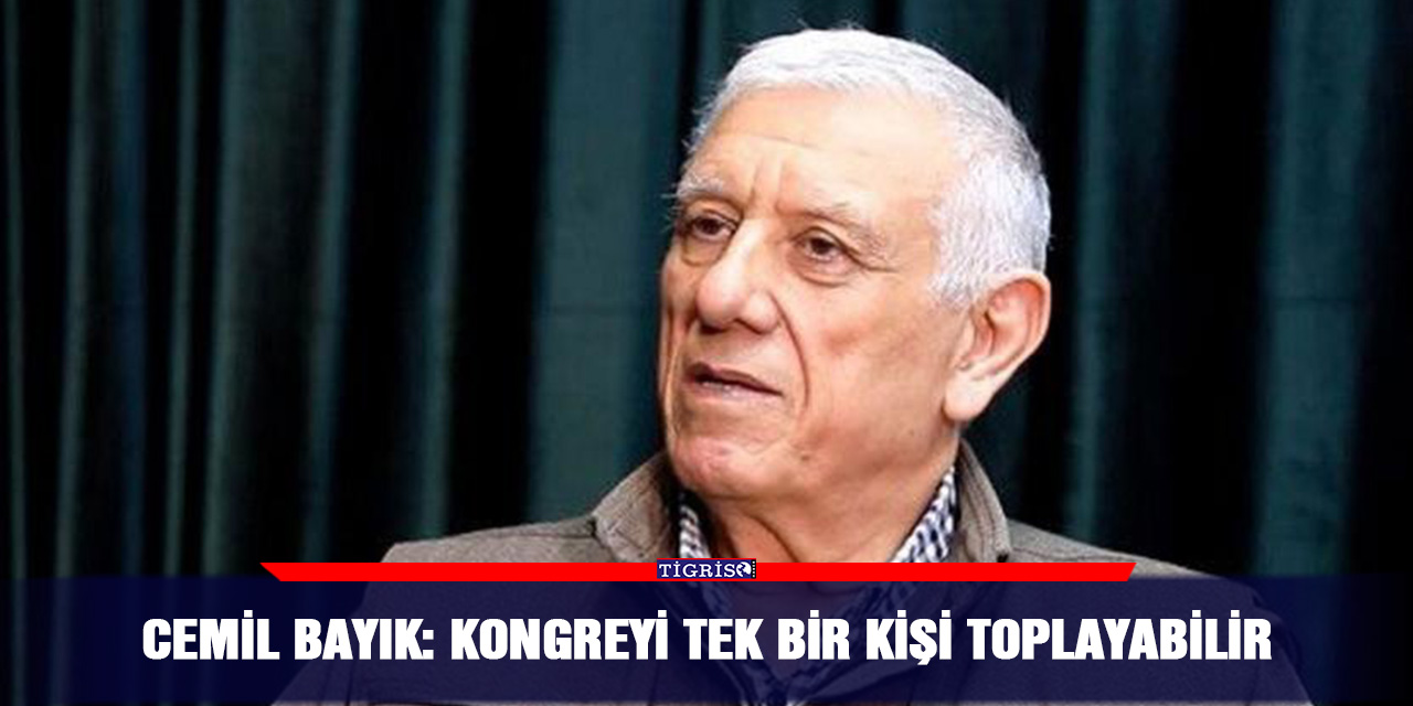 Cemil Bayık: Kongreyi tek bir kişi toplayabilir