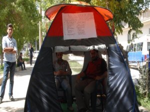 Bu defa onlar eylemde