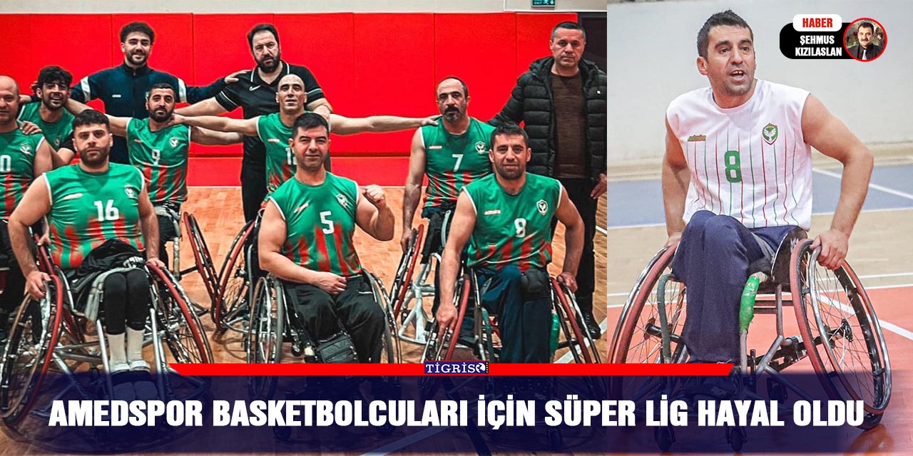 Amedspor basketbolcuları için Süper Lig Hayal Oldu