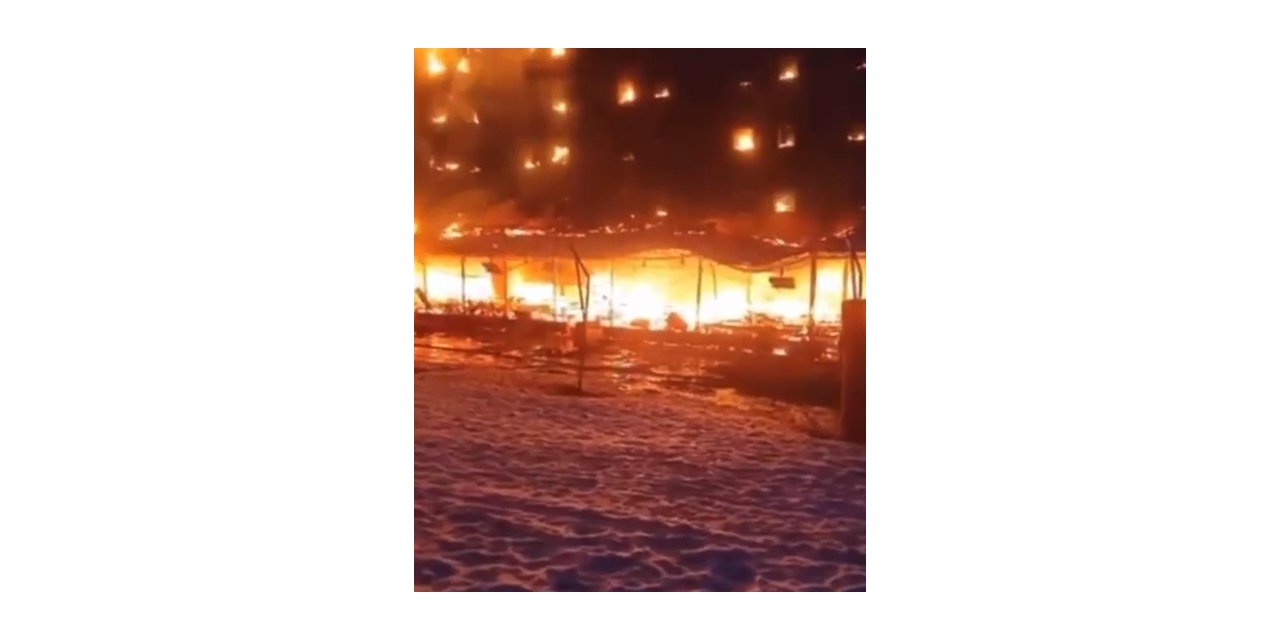 Yanan otelden ilk açıklama