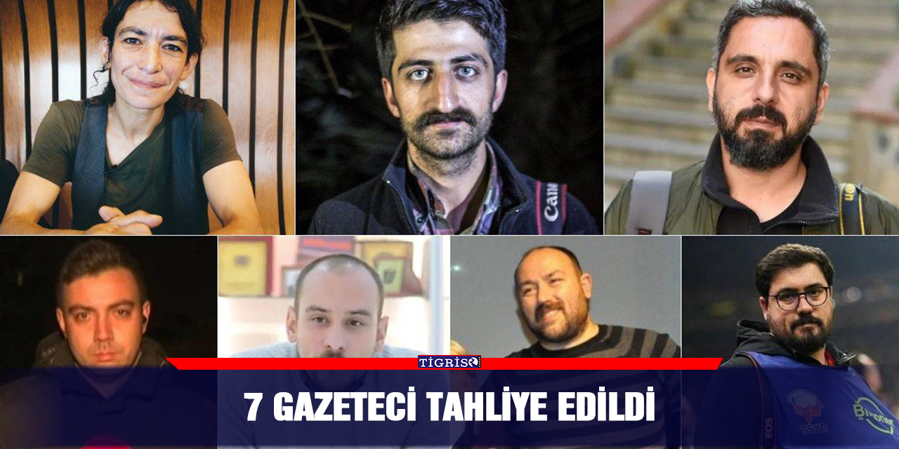 7 gazeteci tahliye edildi