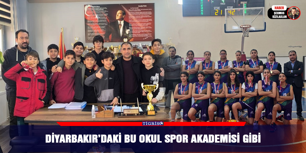 Diyarbakır’daki bu okul spor akademisi gibi