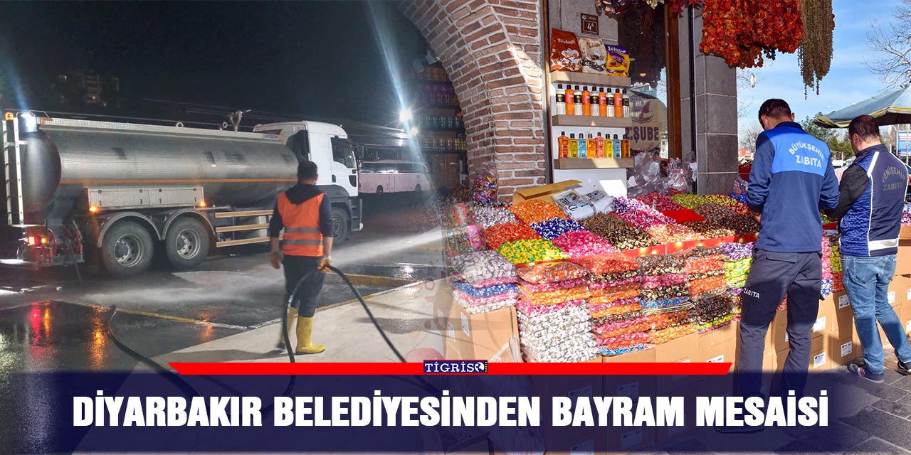 Diyarbakır Belediyesinden bayram mesaisi