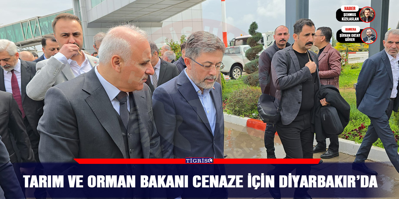 VİDEO - Tarım ve Orman Bakanı cenaze için Diyarbakır’da