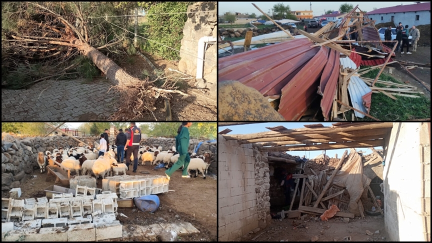 Mardin'de hortum hasara yol açtı