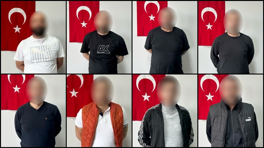Gürcistan'a kaçan 8 şüpheli Türkiye'ye getirildi