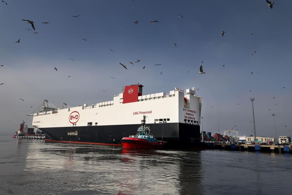 BYD’nin dev araç gemisi 'BYD Changzhou' Türkiye'ye ulaştı