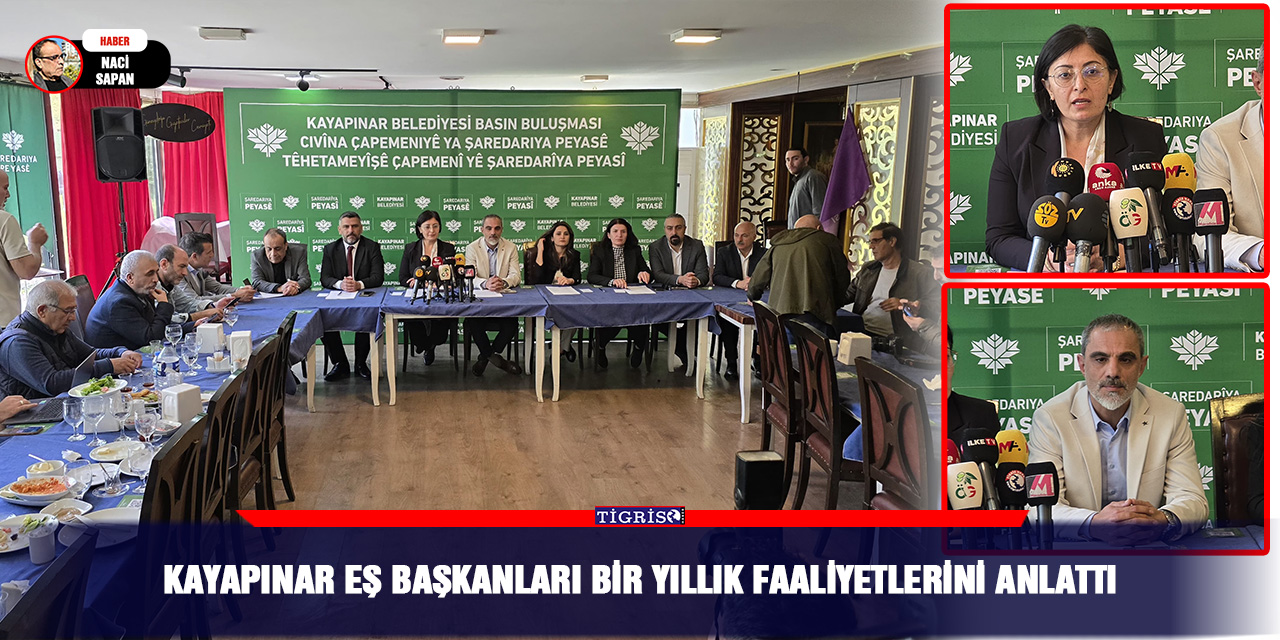 Kayapınar eş başkanları bir yıllık faaliyetlerini anlattı