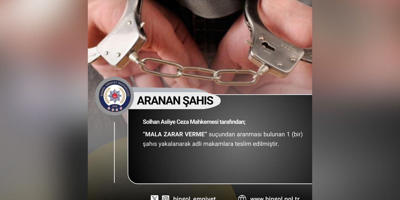 Bingöl’de aranan 4 şüpheli yakalandı