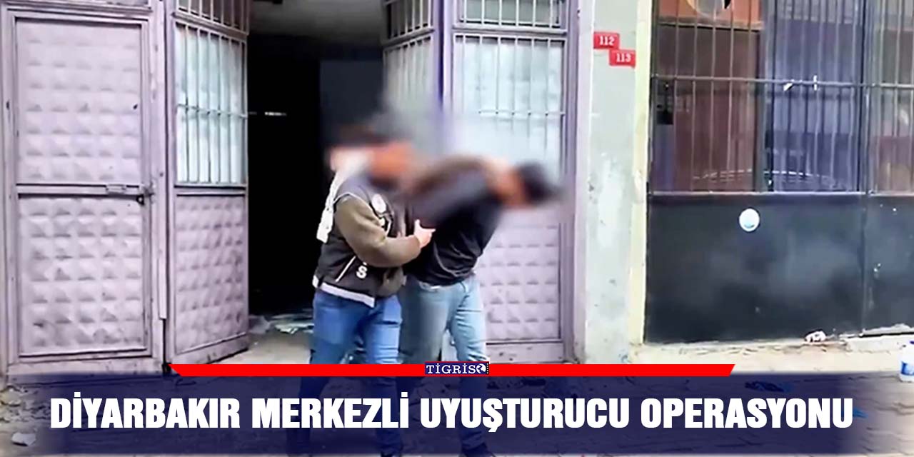 Diyarbakır merkezli uyuşturucu operasyonu