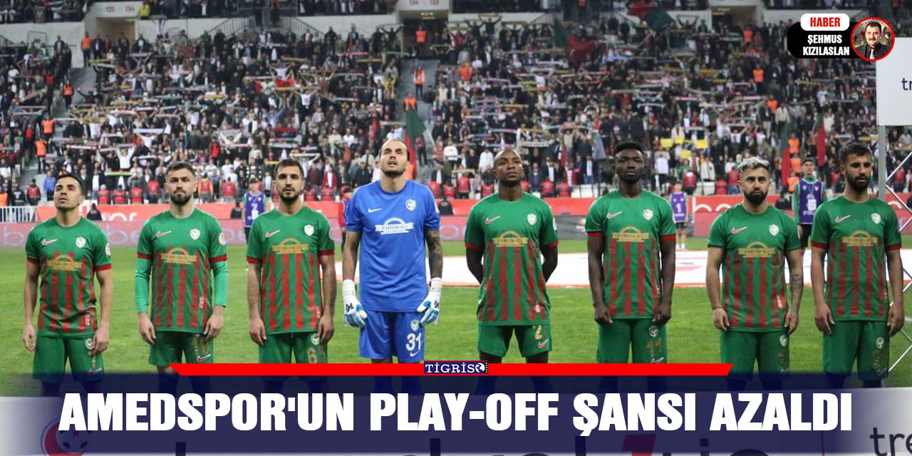 Amedspor'un Play-Off şansı azaldı