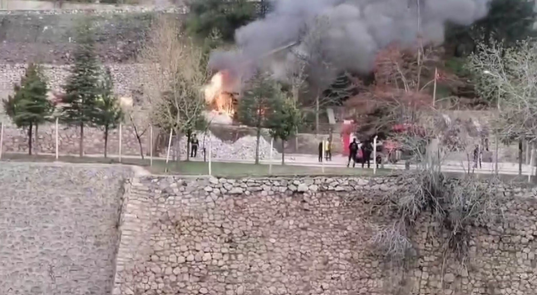 Elazığ'da konteyner yangını
