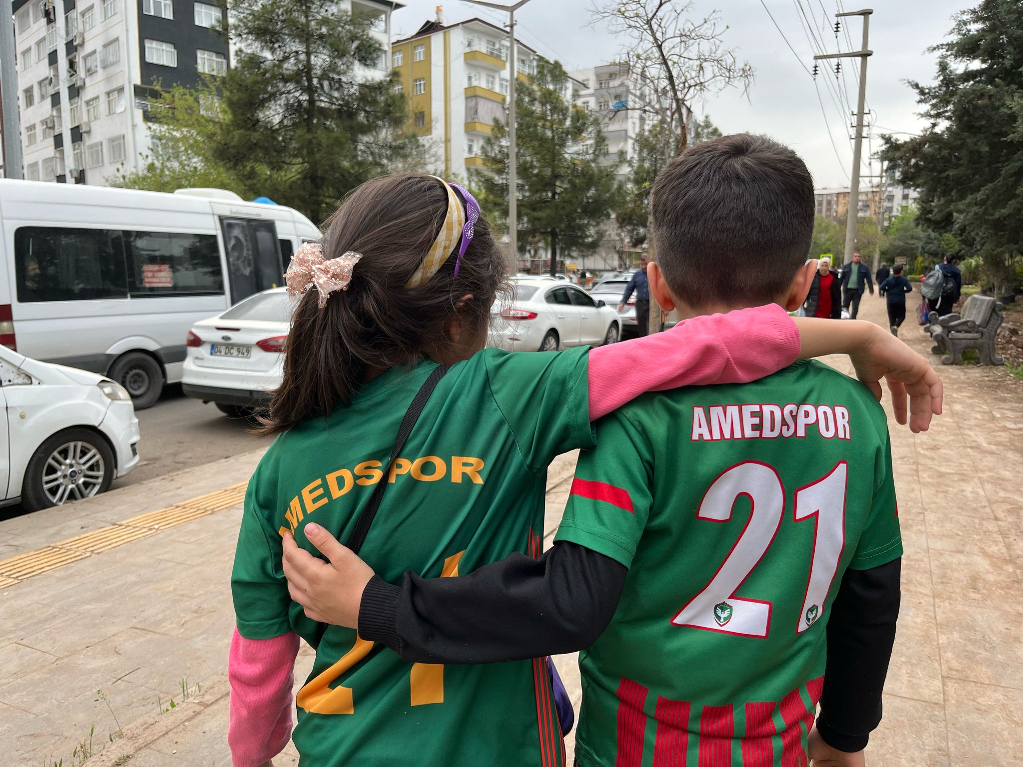 Amedspor’un minik yüreklerinden duygusal destek