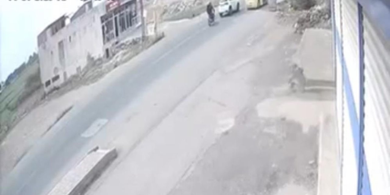 VİDEO - Mardin'de zincirleme motosiklet kazası kamerada