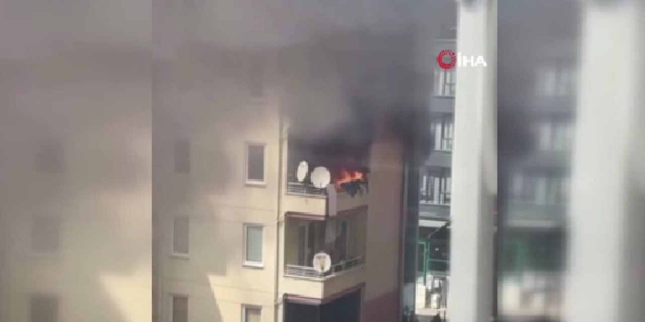 Eşiyle tartıştı: evi ateşe verdi