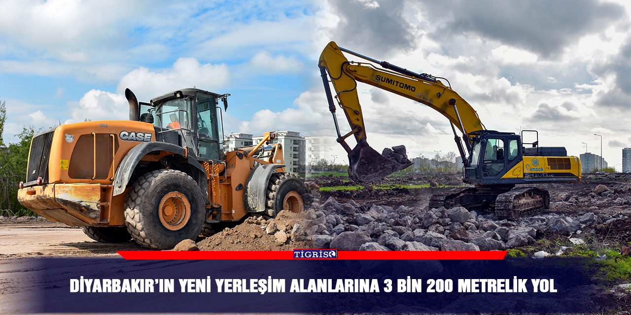 Diyarbakır’ın yeni yerleşim alanlarına 3 bin 200 metrelik yol