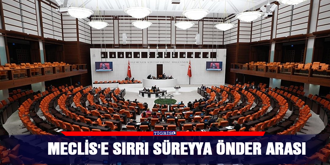 Meclis'e Sırrı Süreyya Önder arası