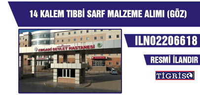 14 KALEM TIBBİ SARF MALZEME ALIMI (GÖZ)