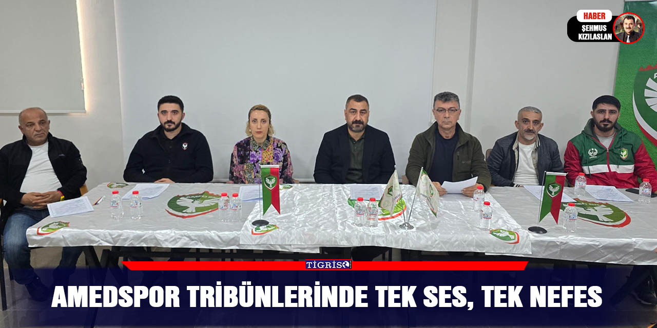 Amedspor tribünlerinde tek ses, tek nefes