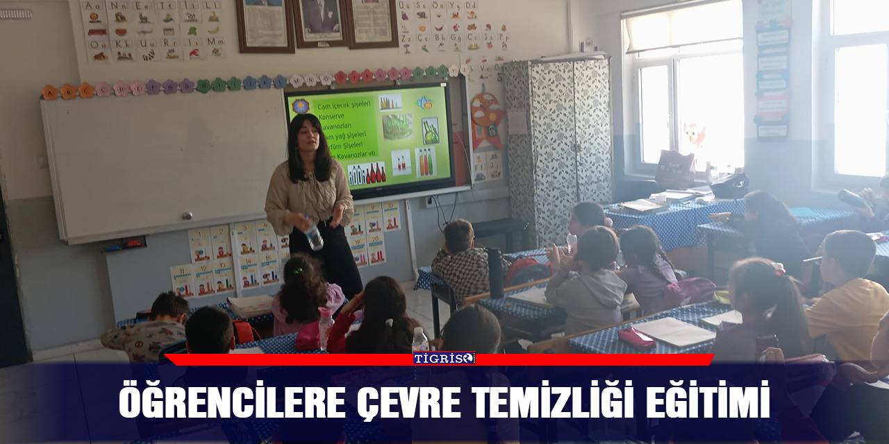 Öğrencilere çevre temizliği eğitimi
