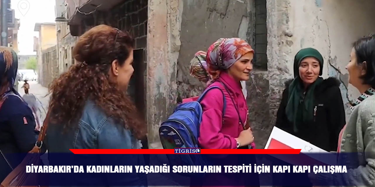 Diyarbakır’da kadınların yaşadığı sorunların tespiti için kapı kapı çalışma