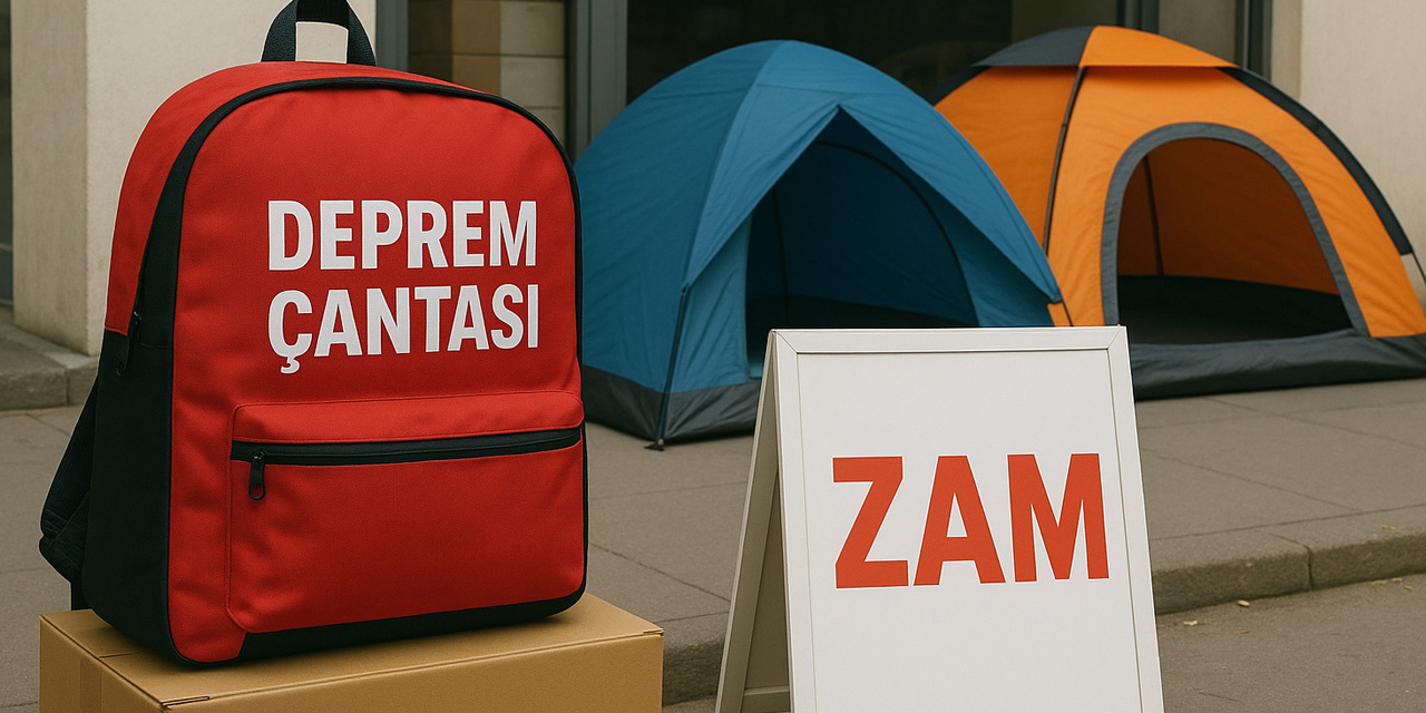 Deprem sonrası Çadır ve deprem çantalarına zam