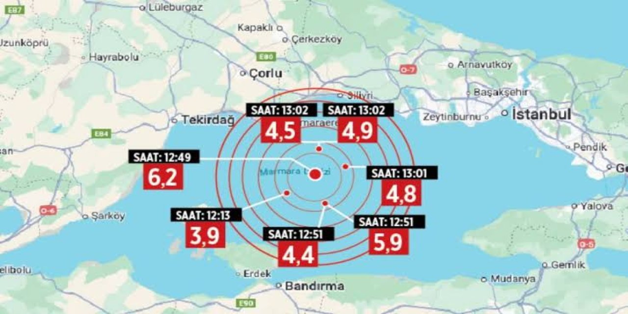 İstanbul üst üste sallanıyor: Marmara Denizi'nde deprem