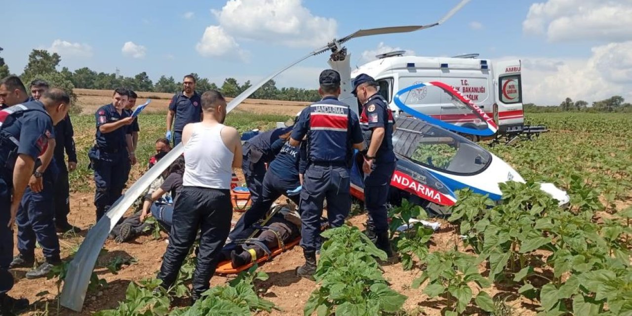 Askeri helikopter düştü: 2 yaralı