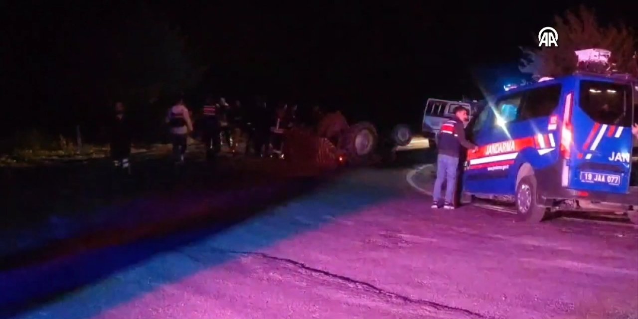 Traktör devrildi: 1 ölü