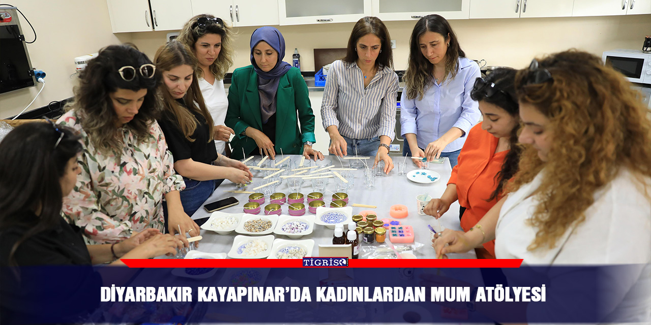 Diyarbakır Kayapınar’da Kadınlardan Mum Atölyesi
