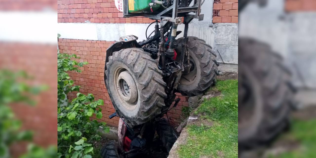 Babasının kullandığı traktörün altında kaldı