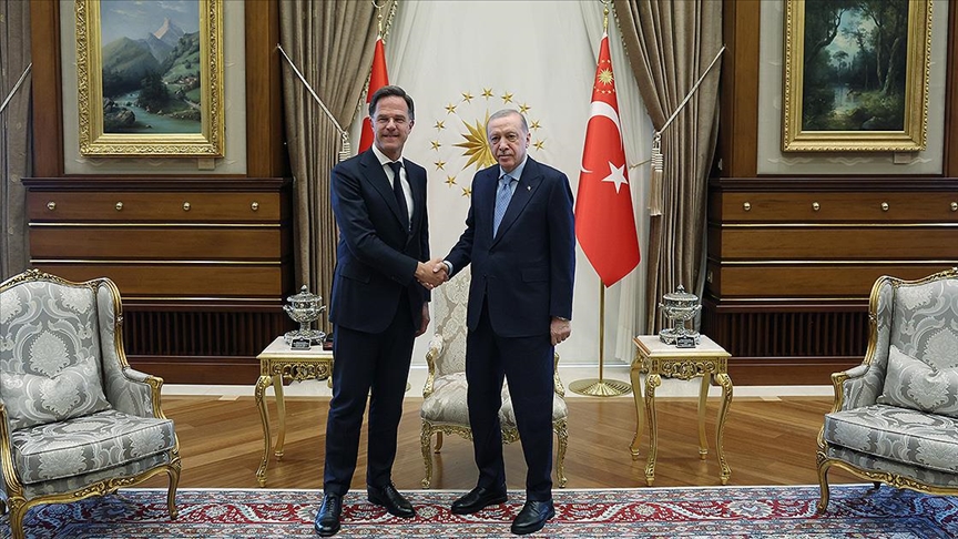 Erdoğan, NATO Genel Sekreteri Rutte'yi kabul etti