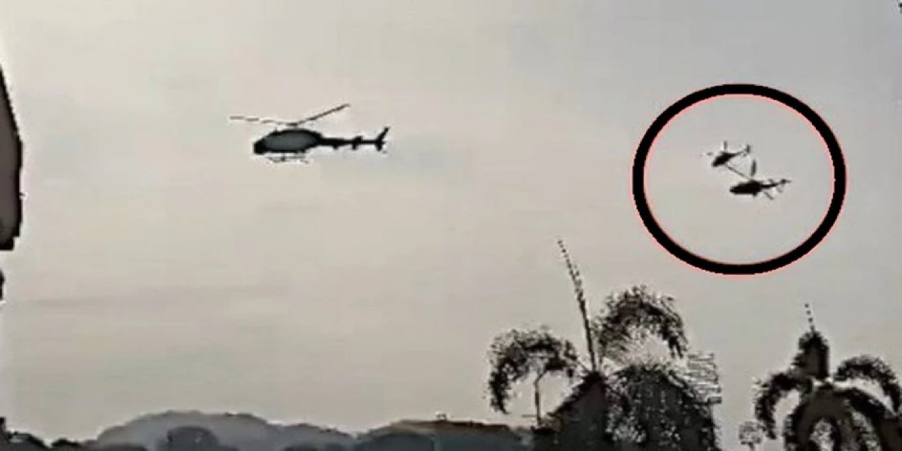 İki helikopter çarpıştı: 5 Ölü